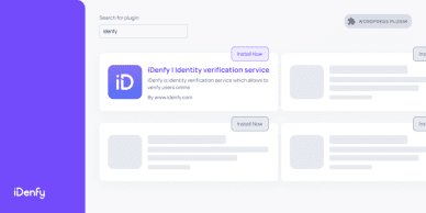WordPress plugin for identity verifications.