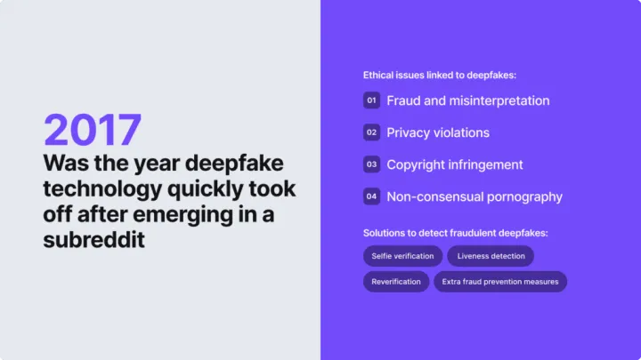2017 was the year deepfake technology quickly took off after emerging in a subreddit