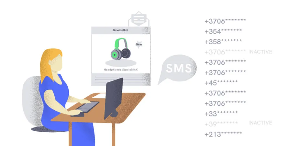 Illustration of phone number verification.