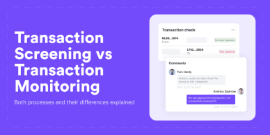 Transaction screening vs transaction monitoring