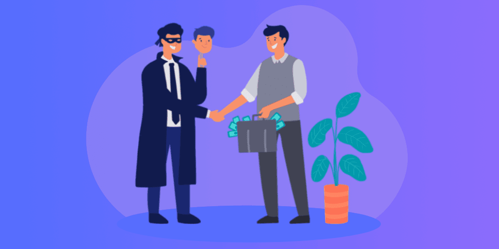 Fraudster presenting a front to feel more trustworthy.