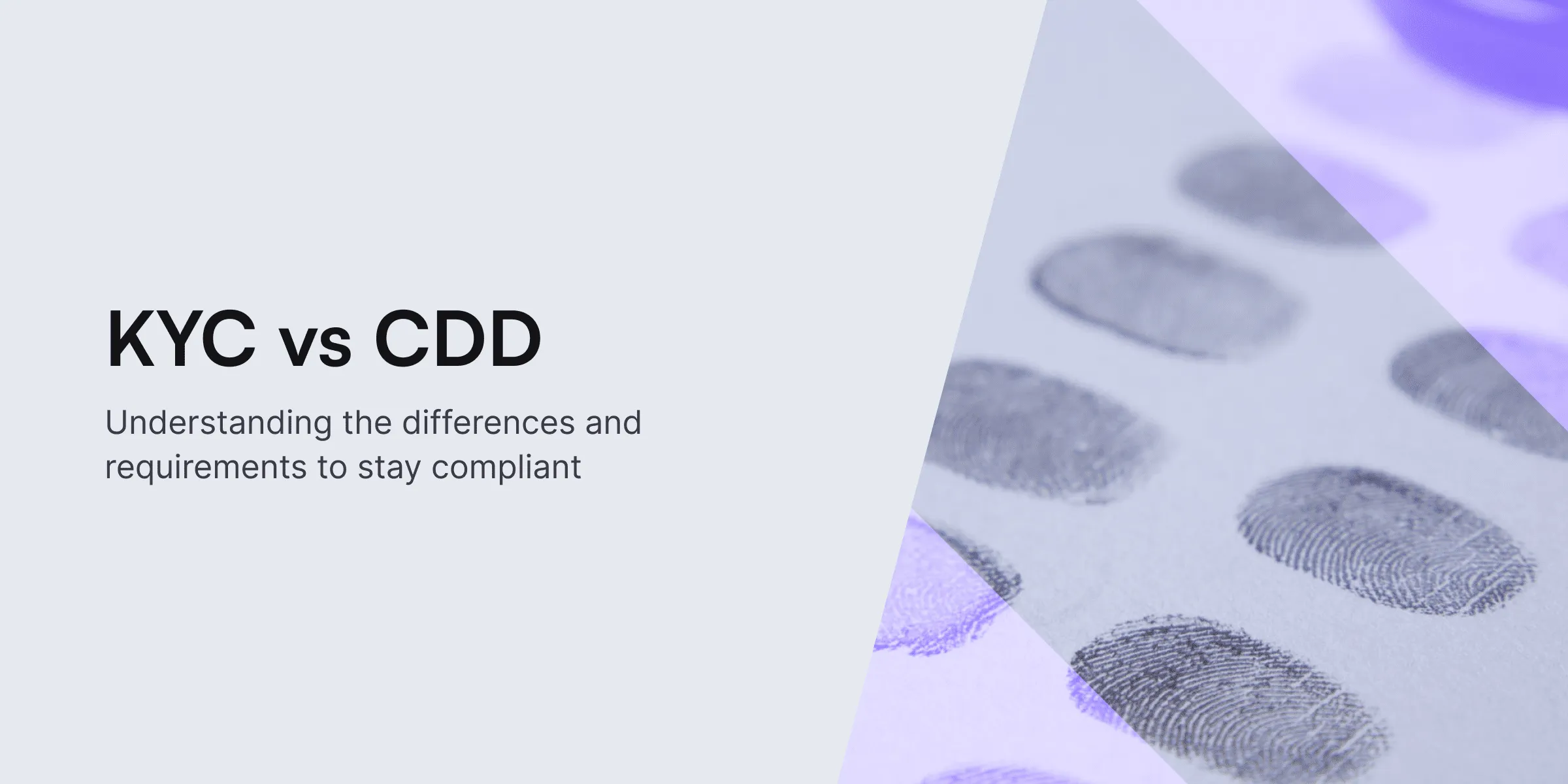 KYC vs CDD