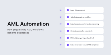 AML automation: how streamlining AML workflows benefits businesses.