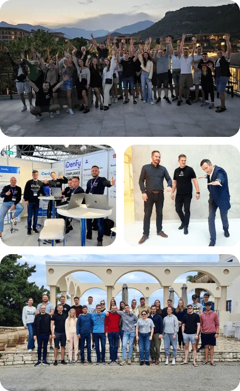iDenfy team photo collage