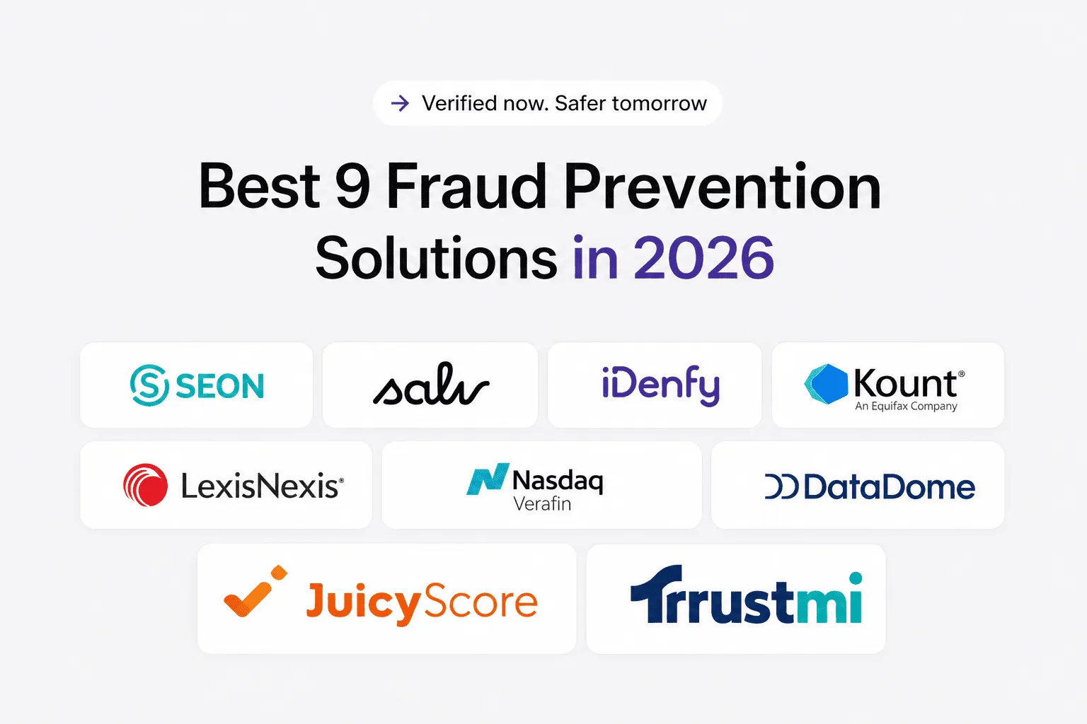 Best nine fraud prevention solutions in 2026