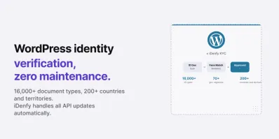 WordPress identity verification with iDenfy KYC plugin