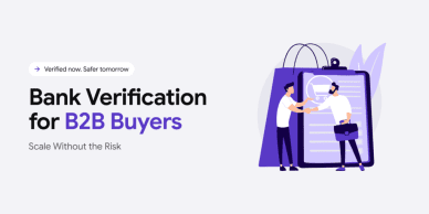 Bank verification for B2B buyers