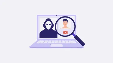 Remote hiring fraud detection: a masked fake candidate in a video interview flagged by identity verification against their real ID