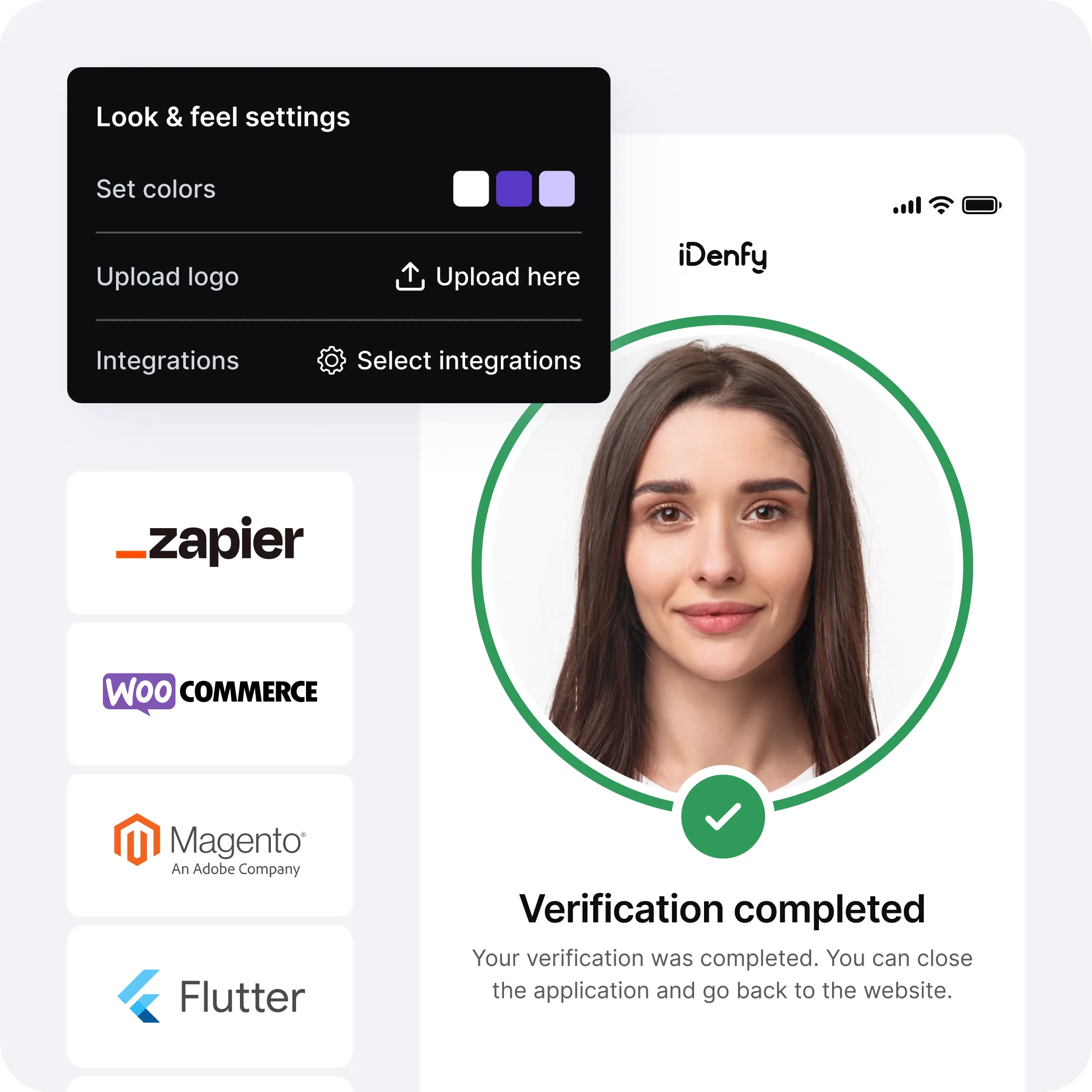 iDenfy age verification API integration options: REST, SDK, iFrame, Magic Link