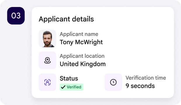 Identity verification approval step