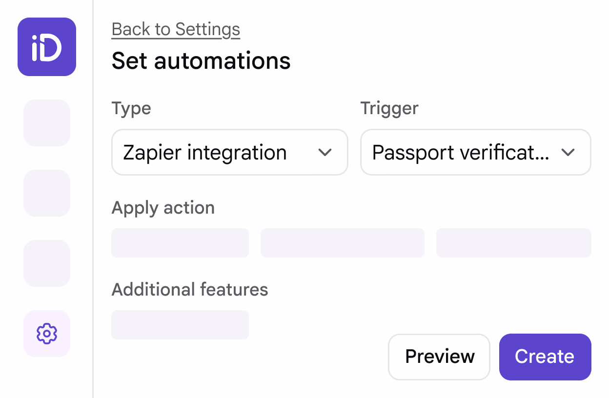 Zapier automation interface