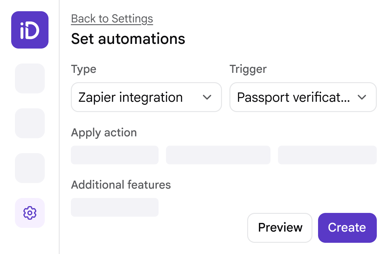 Zapier automation interface