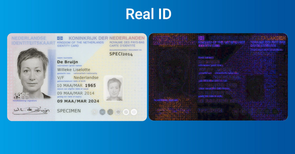 Real ID after image manipulation detection