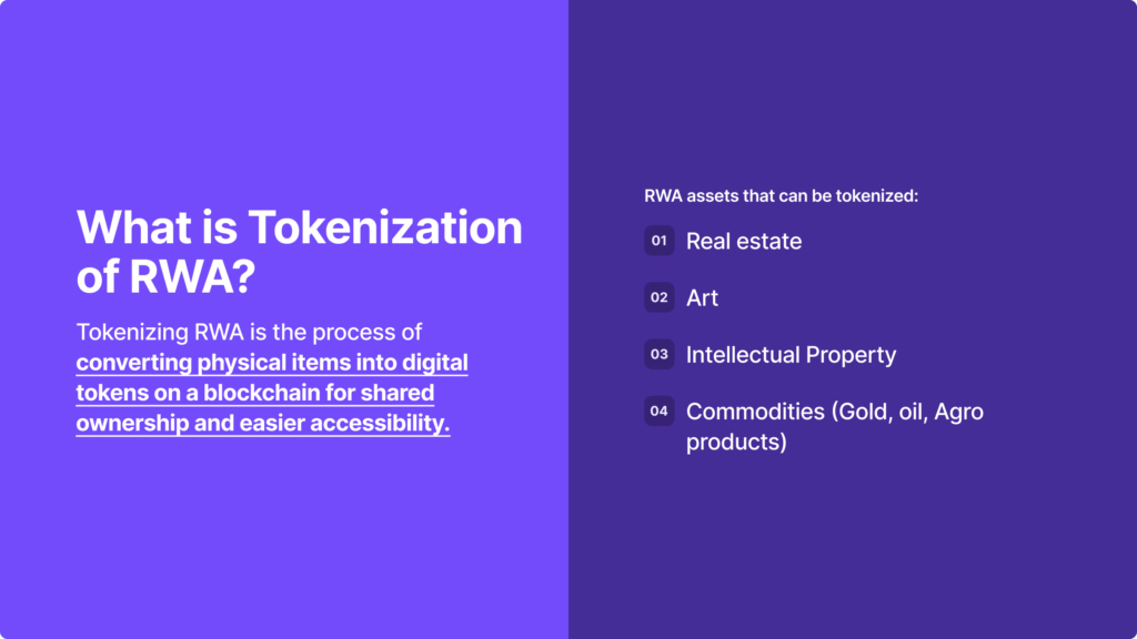 Tokenization of RWA (Real-world assets) assets explained in short