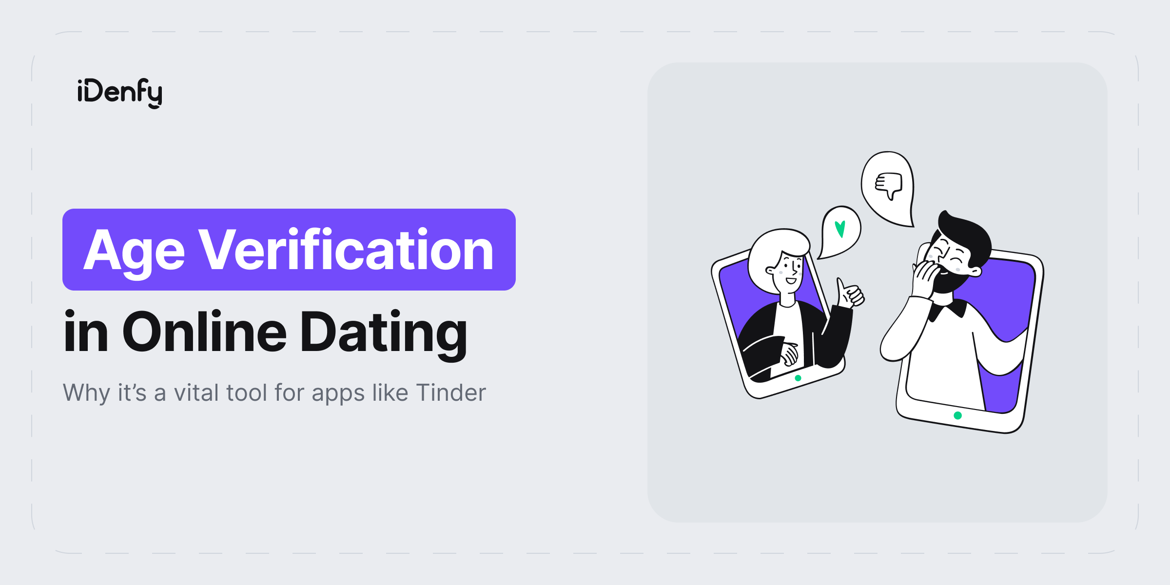 Age verification in online dating