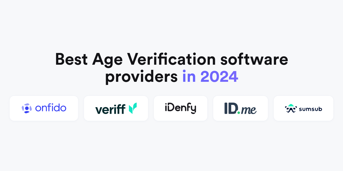 Best Age Verification Software Providers of 2024