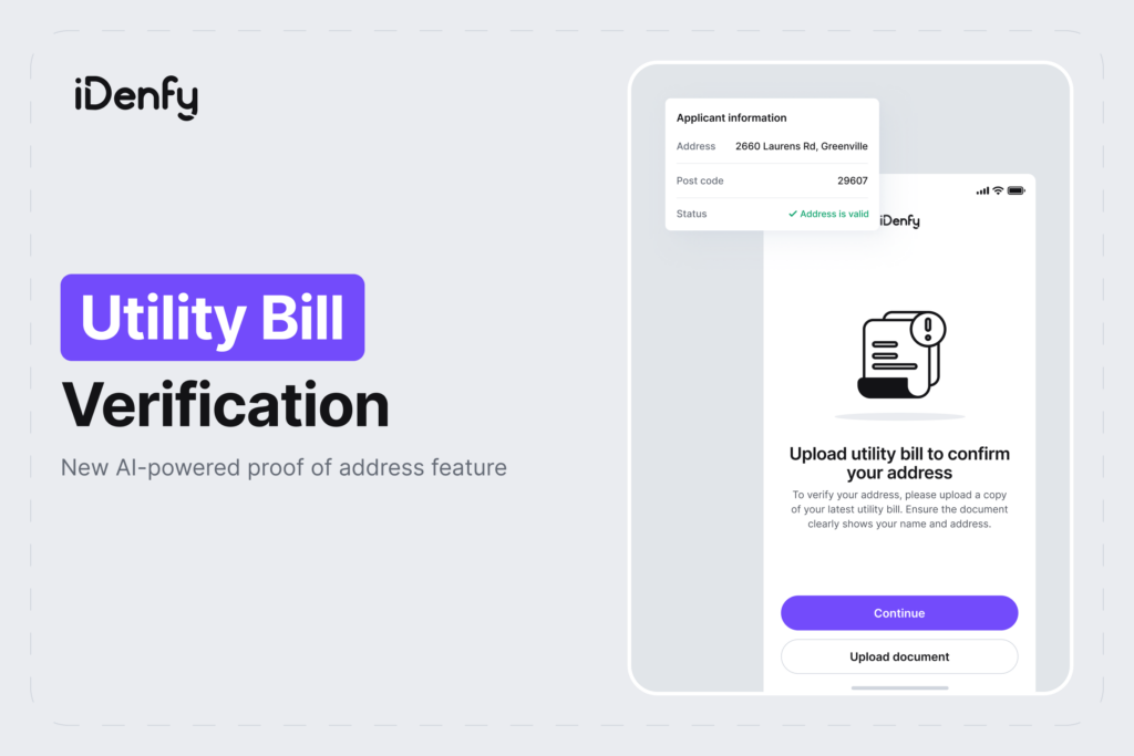 Utility bill verification