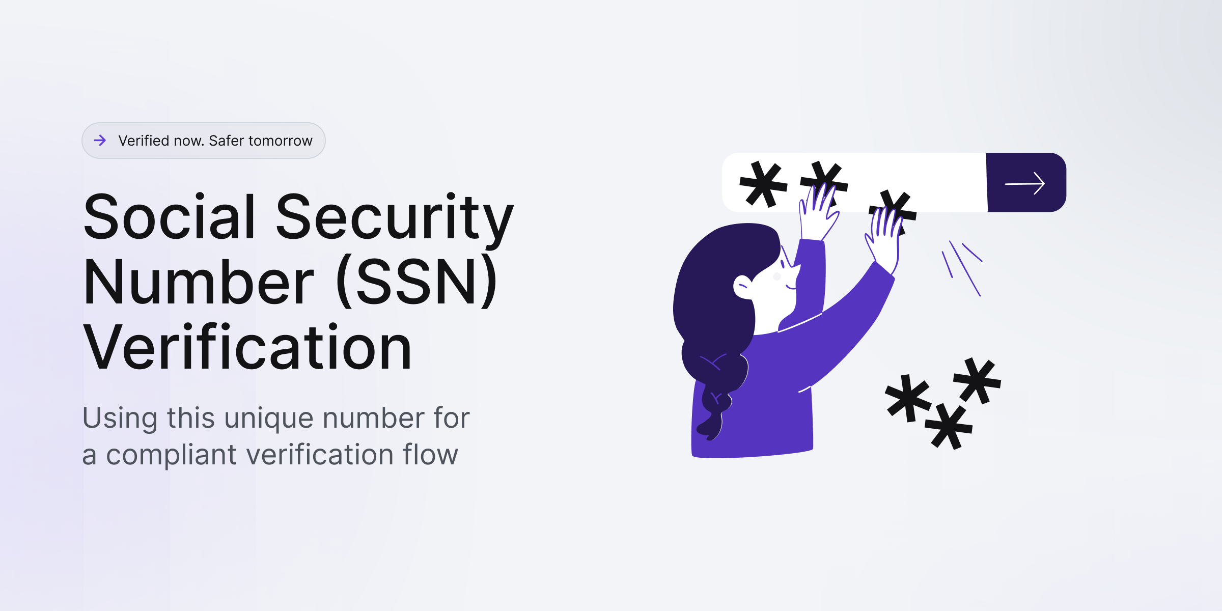 Social security number verification.