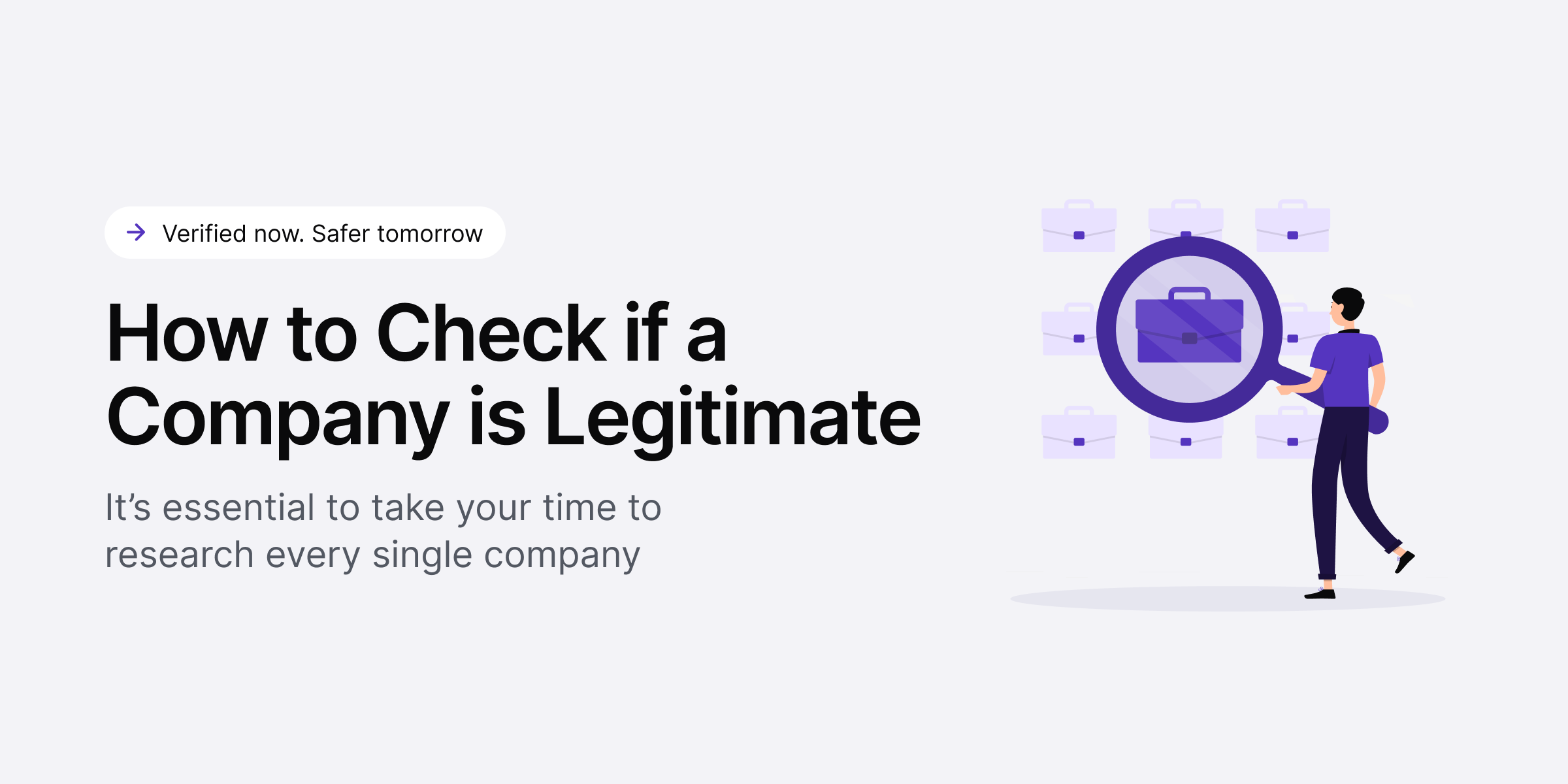 How to check if a company is legitimate