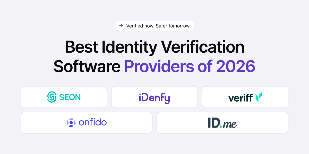 Best identity verification software providers of 2026