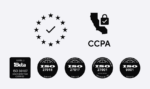 A collection of ISO certificates.