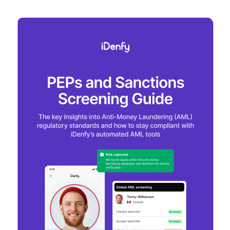 PEPs and sanctions screening guide.