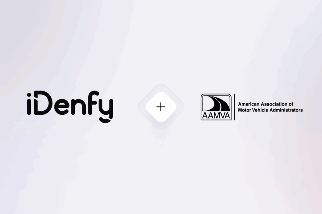 iDenfy x American Association of Motor Vehicle Administrators.