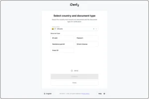 Country and document selection in one page