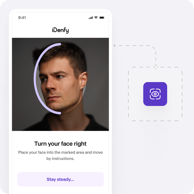 A person is going through a liveness check.