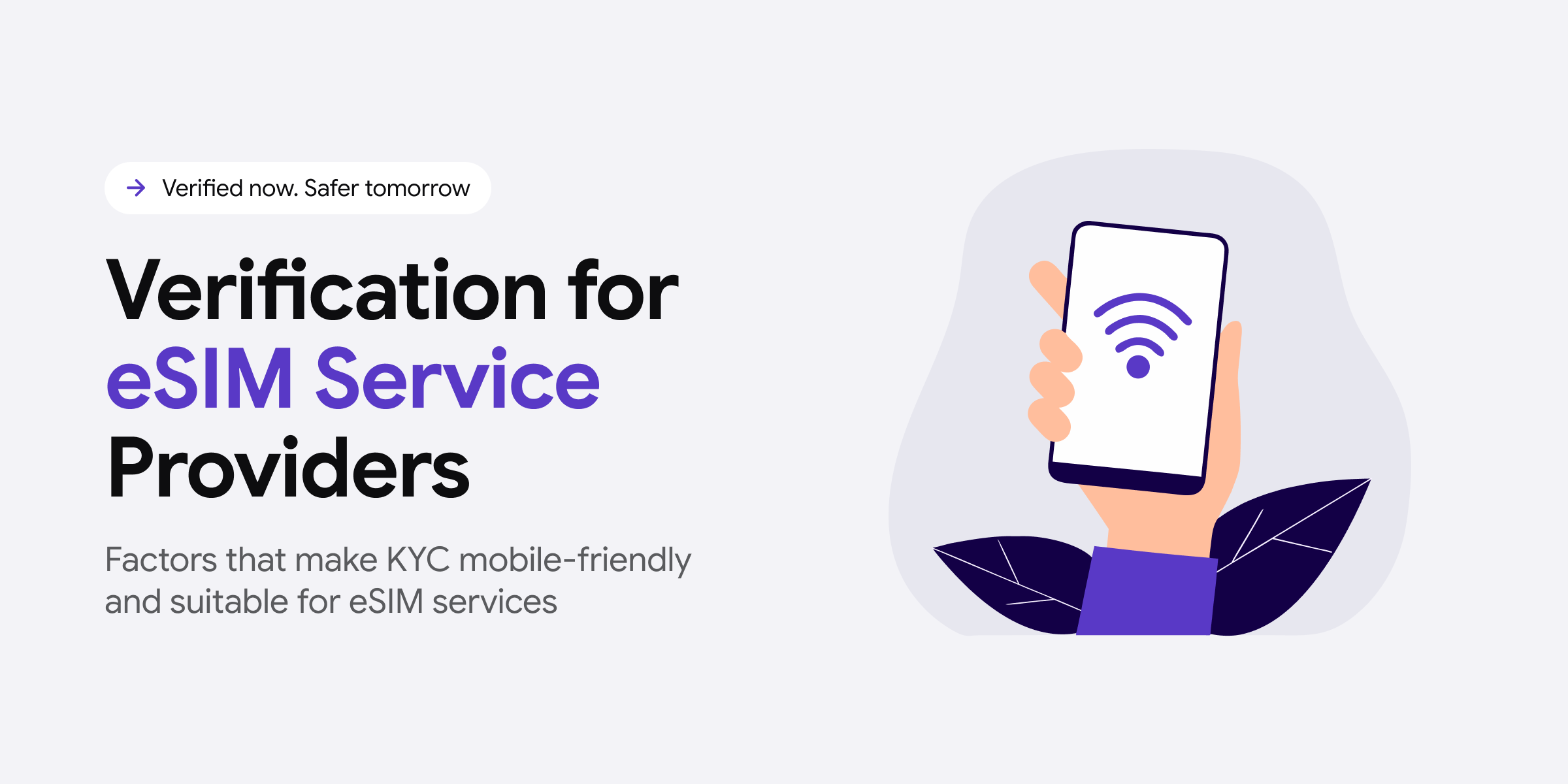 Verification for eSIM service providers