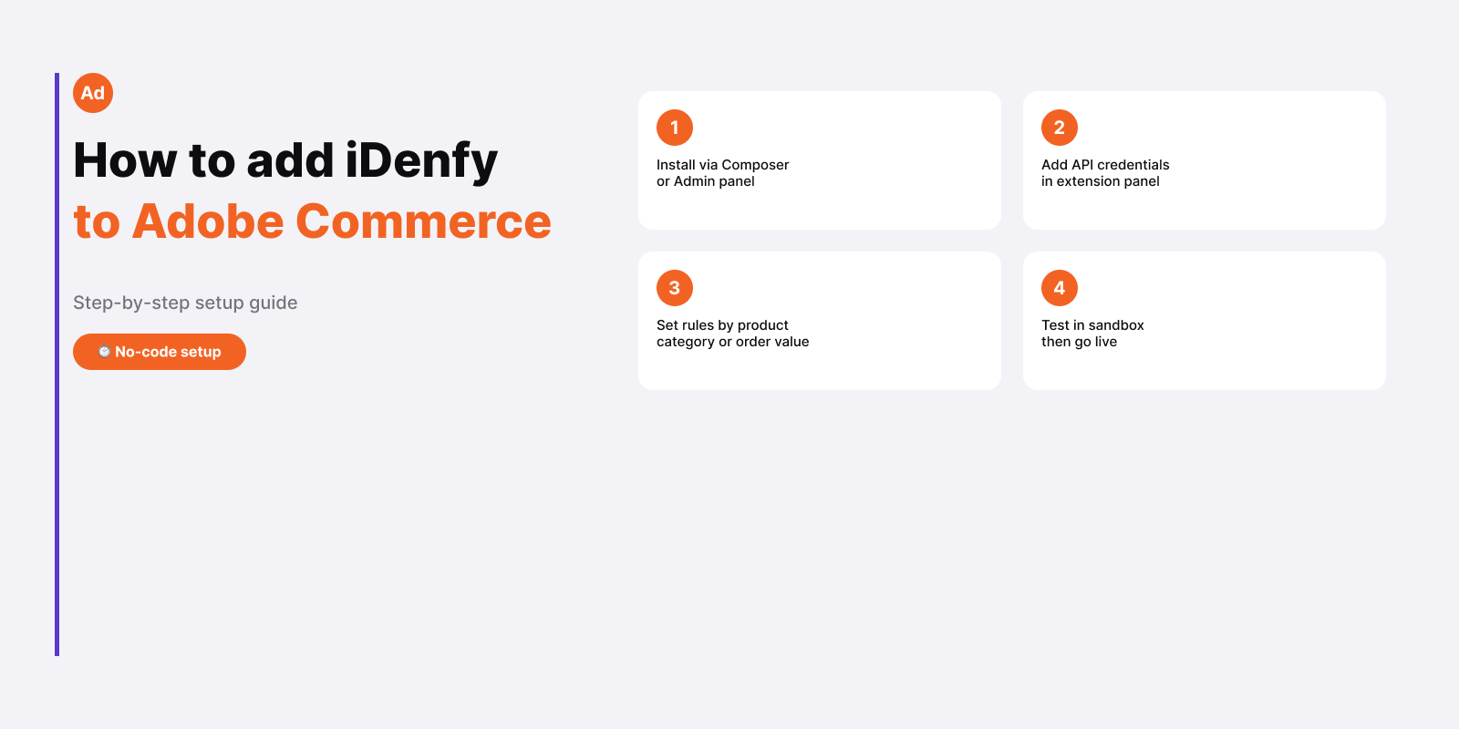 How to add iDenfy to Adobe Commerce (Magento) — step-by-step setup guide