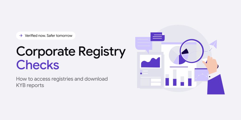 Corporate registry checks in KYB